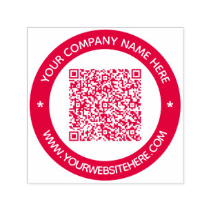 Automático Información de código QR Personalizado Texto Sello