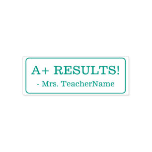 Automático Inspirando "¡A+ RESULTADOS!" Sello de caucho del p