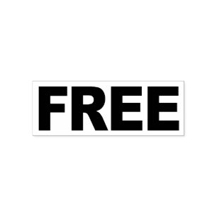 Automático La palabra GRATIS en sello para artículos de regal