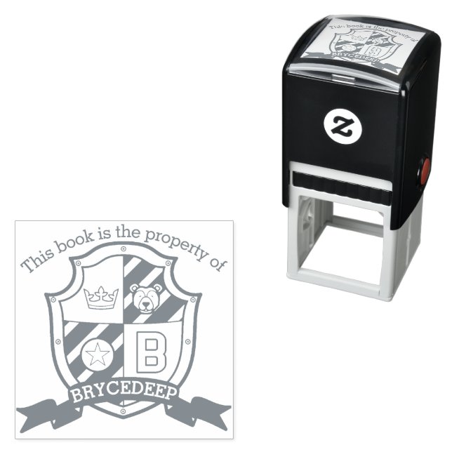 Automático Letra B escudo nombre personalizado llevar sello d (In Situ)