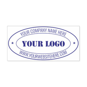 Automático Logo de la empresa personalizado y sello de óvalo 