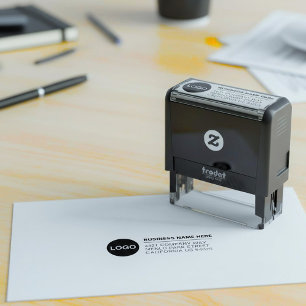 Automático Logotipo Personalizado de la Empresa Sello y Direc