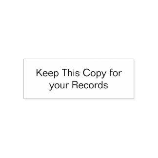 Automático Mantener esta copia para su sello de registros