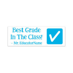 Automático "¡Mejor Grado En La Clase!" Sello de caucho del pr