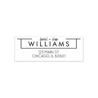 Automático Moderno | Sello de dirección del Personalizado