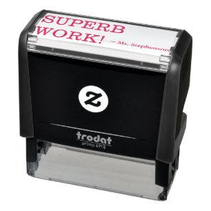 Automático Motivador "¡TRABAJO SUPERB!" Sello de goma del ed