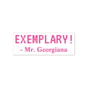 Automático Motivando "¡EXEMPLARIO!" Grado de sello de goma