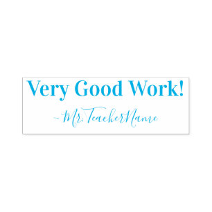 Automático "¡Muy buen trabajo!" Grado de sello de goma