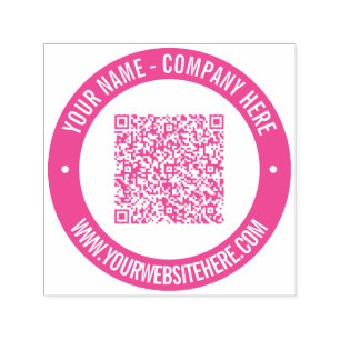Automático Nombre de código QR Sitio Web Sello de autoenlace 