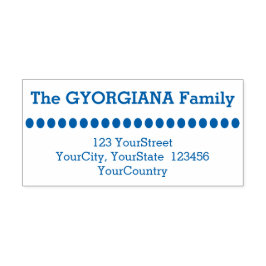 Automático Nombre de familia simple Plus Sello de goma de dir