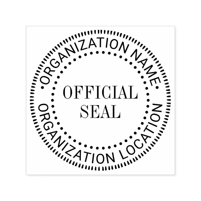 Automático Nombre de ubicación de sello oficial personalizado (Diseño)