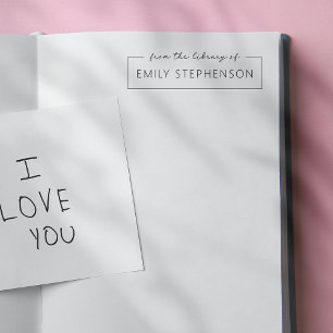 Automático Nombre enmarcado, De la biblioteca del sello del l