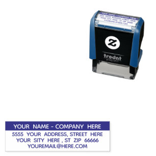 Automático Nombre personalizado Sello de color de dirección d