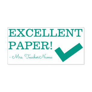Automático "¡PAPEL EXCELENTE!" + Sello de goma de educador