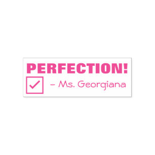 Automático "¡PERFECCIÓN!" Sello de caucho del profesor