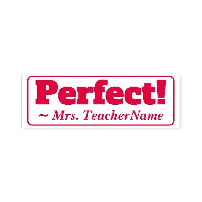 Automático "¡Perfecto!" + Sello de goma (Diseño)