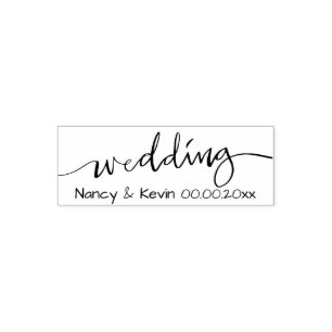 Automático Personalizado GUARDAR EL sello de la boda