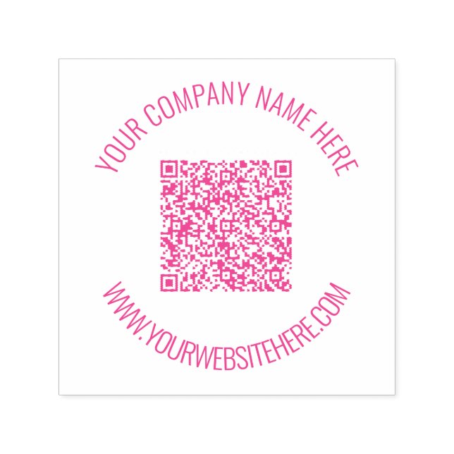 Automático Personalizado Nombre de código QR Sitio web Sello  (Diseño)
