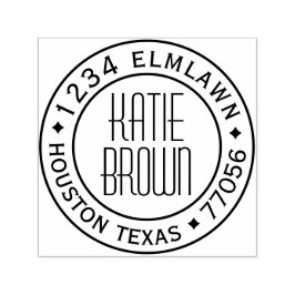 Automático Plantilla de sello de 1,5" x 1,5" con autograbado 