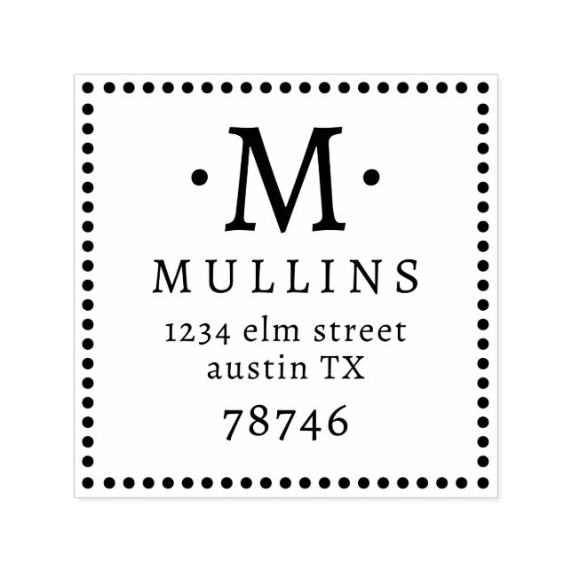 Automático Plantilla de sello de 1,5" x 1,5" con autograbado  (Diseño)