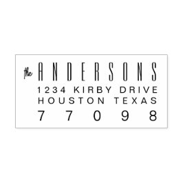 Automático Plantilla de sello de 2,9 x 1,2" con autotinta de 