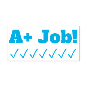 Automático Positivo "¡A+ Trabajo!" Sello de goma de comentari