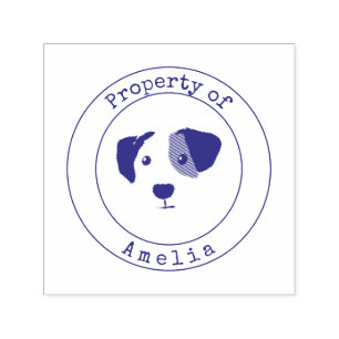 Automático Propiedad de perro personalizada del sello que se 
