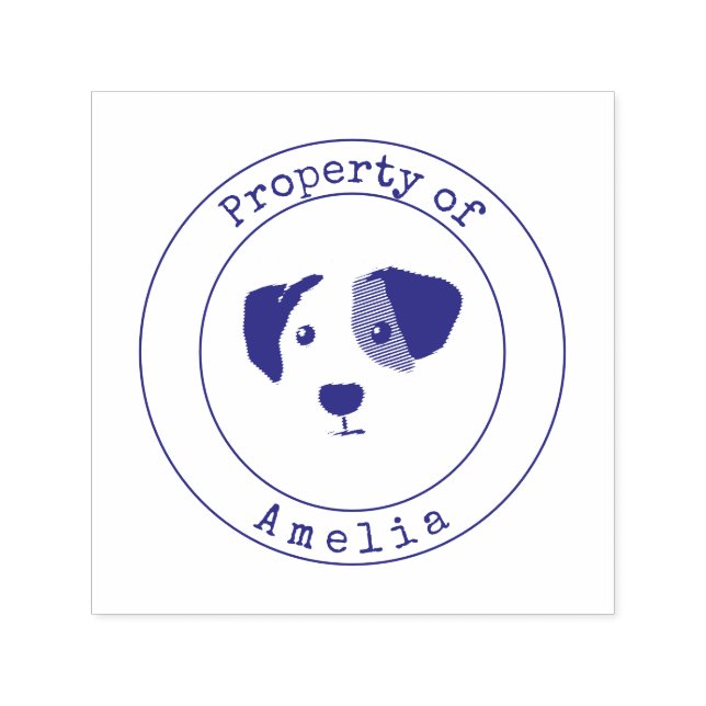 Automático Propiedad de perro personalizada del sello que se  (Diseño)