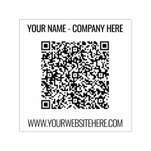 Automático QR Nombre de código sitio web profesional sello mo