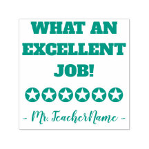 "¡QUÉ EXCELENTE TRABAJO!" Grado de sello de goma