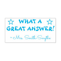 "¡QUÉ GRAN RESPUESTA!" Grado de sello de goma