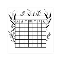 Rastreador de hábitos mensuales, sello de calendar