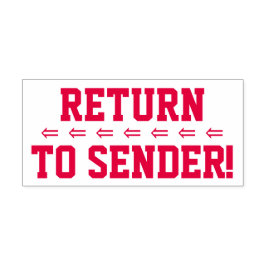 Automático "¡Regresa al remitente!" y guarda el sello de goma