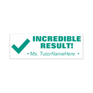 Automático "¡RESULTADO INCREÍBLE!" Sello de goma de reconocim