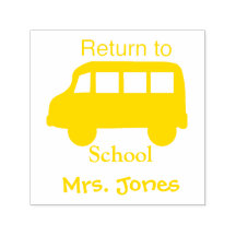 Retorno a la escuela del sello de profesor persona