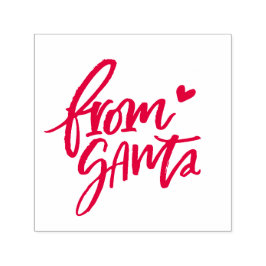 Automático Rojo cepillado del sello de Santa | Regalo de Navi