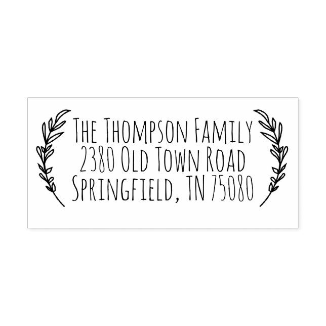 Automático Rústica Dirección de Retorno Sello de autotinta (Diseño)