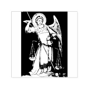 Automático Saint Michael, sello de goma arcángel