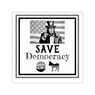 Automático Salvar el sello de goma de la democracia