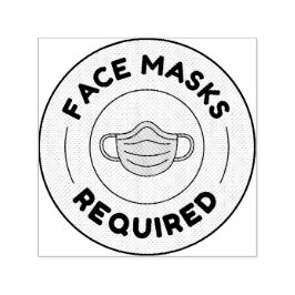 Automático se requieren máscaras faciales - Sello de goma de 