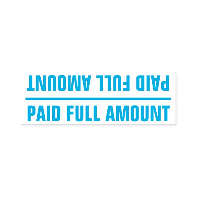 Automático Sello básico de caucho "PAGADO TOTAL" (Diseño)