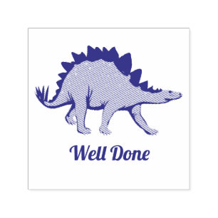 Automático Sello bien hecho lindo del profesor del dinosaurio