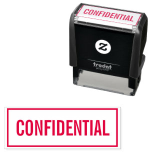 Automático Sello confidencial en tinta de color personalizado