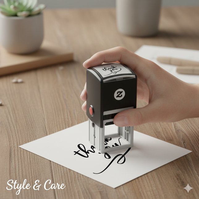 Automático Sello de agradecimiento Easy-Use en diseño de 1,5  (Easy-Use Thank You Stamp in 1.5 Inch Design)