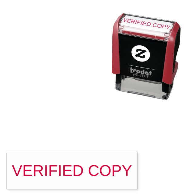 Automático Sello de aprobación de copia verificada de la ofic (In Situ)