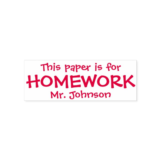 Automático Sello de autoemparentamiento de Homework personali (Diseño)