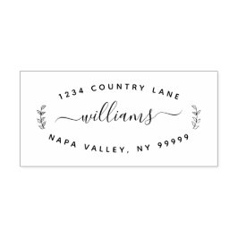 Automático Sello de autoenlace de dirección de nombre y devol