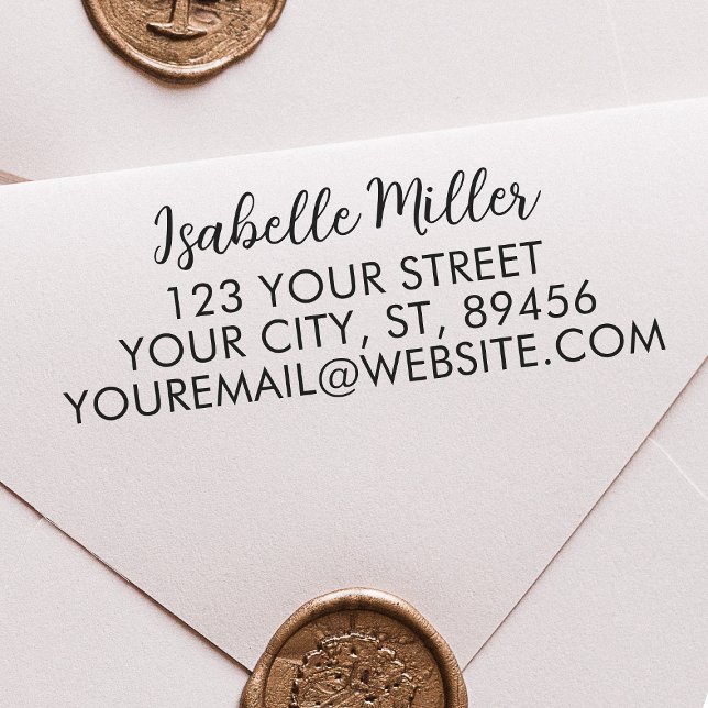 Automático Sello de autoenlace de dirección de retorno simple (Subido por el creador)