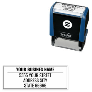 Automático Sello de autoenlace de dirección Personalizado per