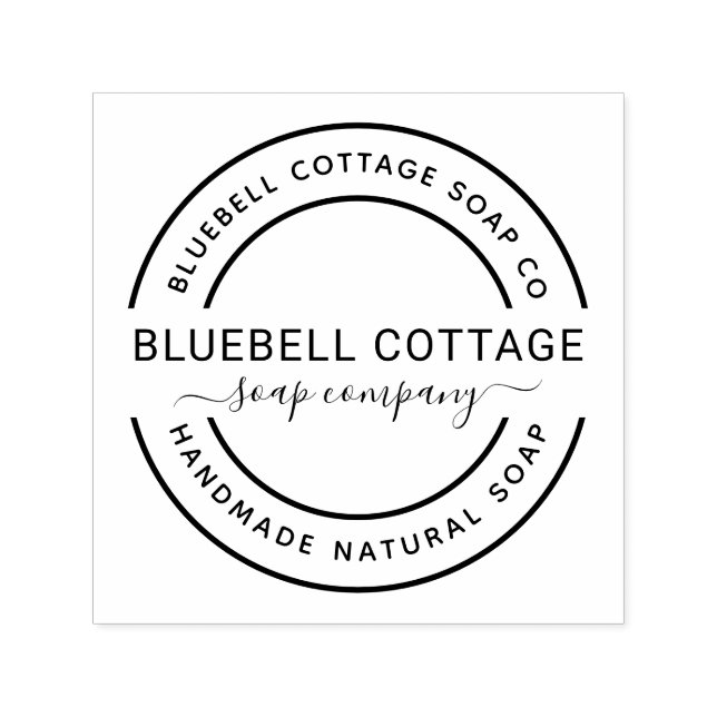 Automático Sello de autoenlace de empresa de jabón personaliz (Diseño)